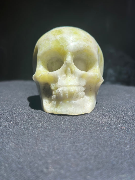 Hand-carved Serpentine Skull from Cuzco, Peru #2