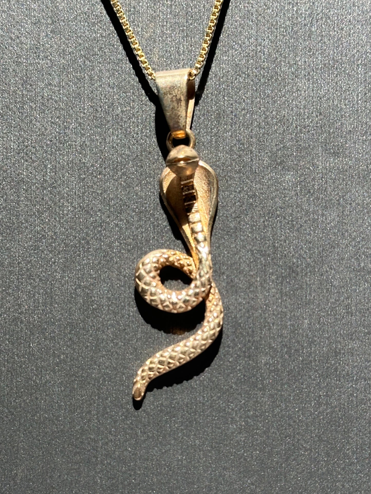 24 Karat Gold-Plated Egyptian Cobra Necklace