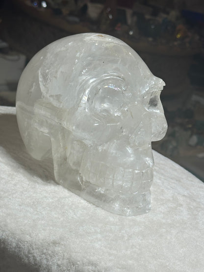 Clear Quartz Crystal Skull